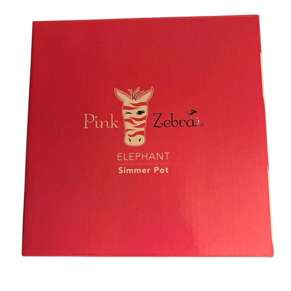 NEW Pink Zebra Elephant Simmer Pot Wax Melt Gray Roll Tide Mascot New In Box - Picture 3 of 6